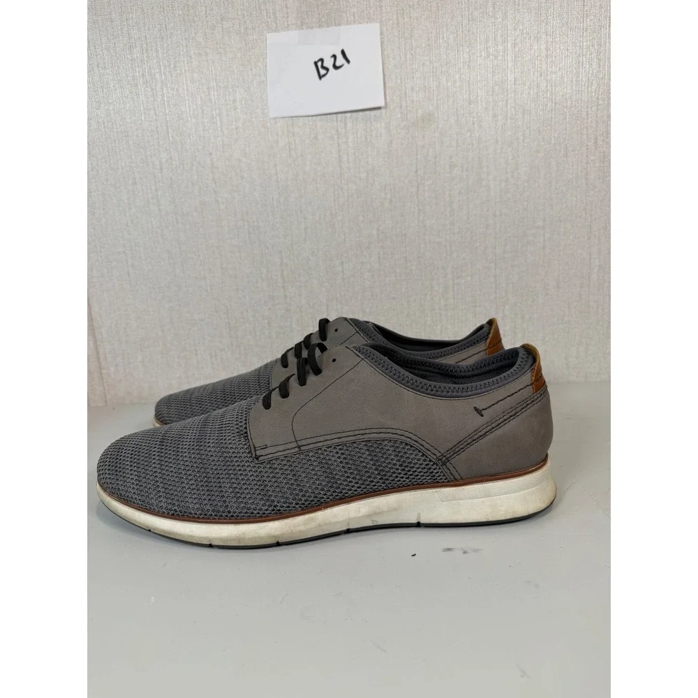George Men's Casual Gray Memory Foam Lace-up Sport Dress Sneaker ‎ Shoes size 11